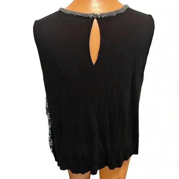 Jennifer Lopez Women’s Size 3X Tank Top with jeweled collar and asymmetrical hem - Picture 8 of 9